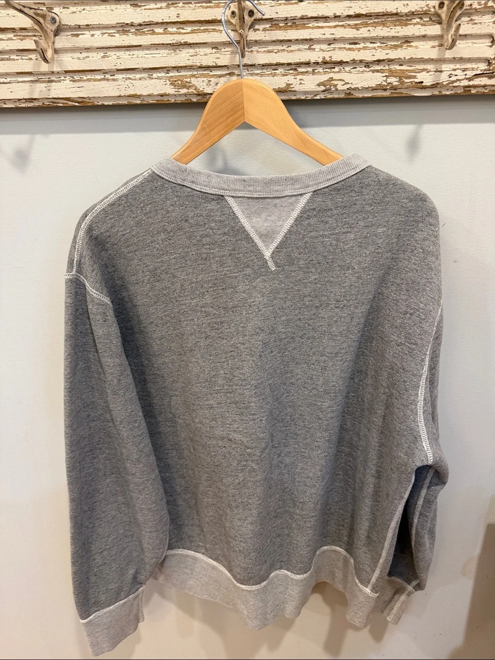 Polo by Ralph Lauren Heather Gray 'POLO 1967' Crewneck Sweatshirt